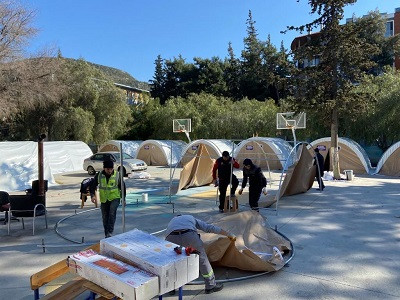 Kartal Belediyesi Hatay’da Afet Koordinasyon Çadırı Kurdu