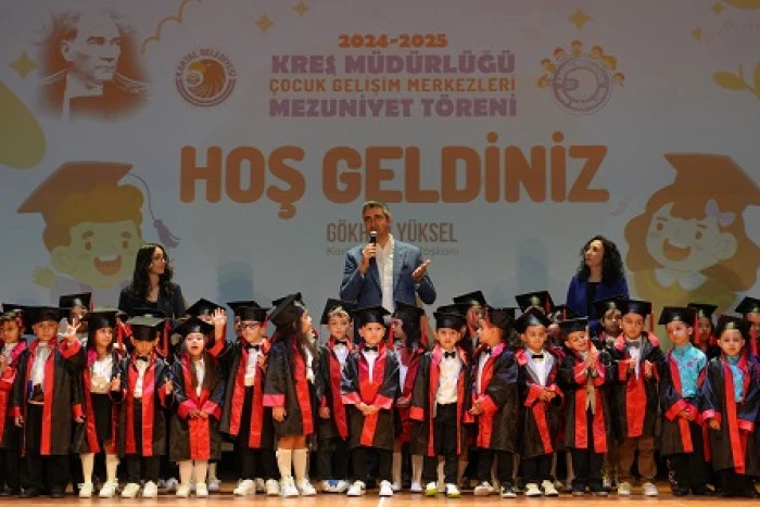 Kartal Belediyesi'nin Kreşlerinde Mezuniyet Heyecanı