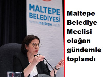 Maltepe Belediye Meclisi olağan gündemle toplandı